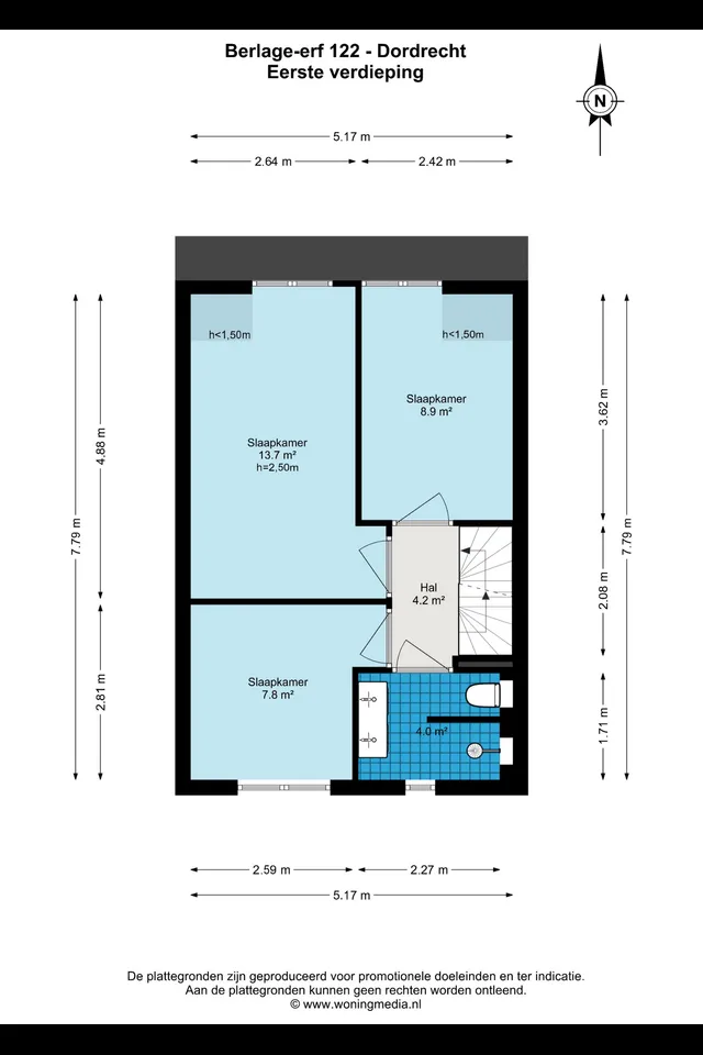 Plattegrond 2 van Berlage-erf 122