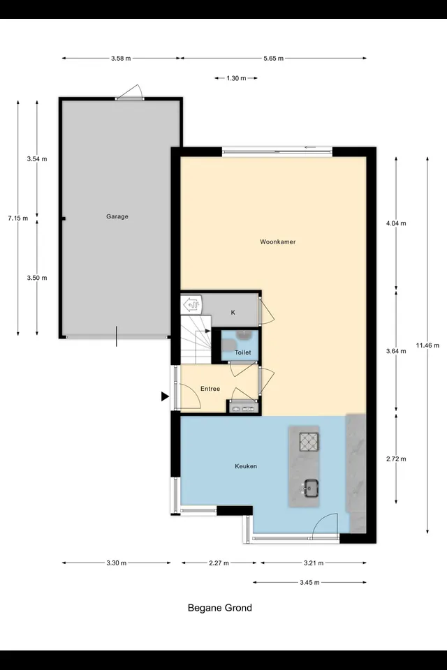 Plattegrond 1 van Minstreellaan 22