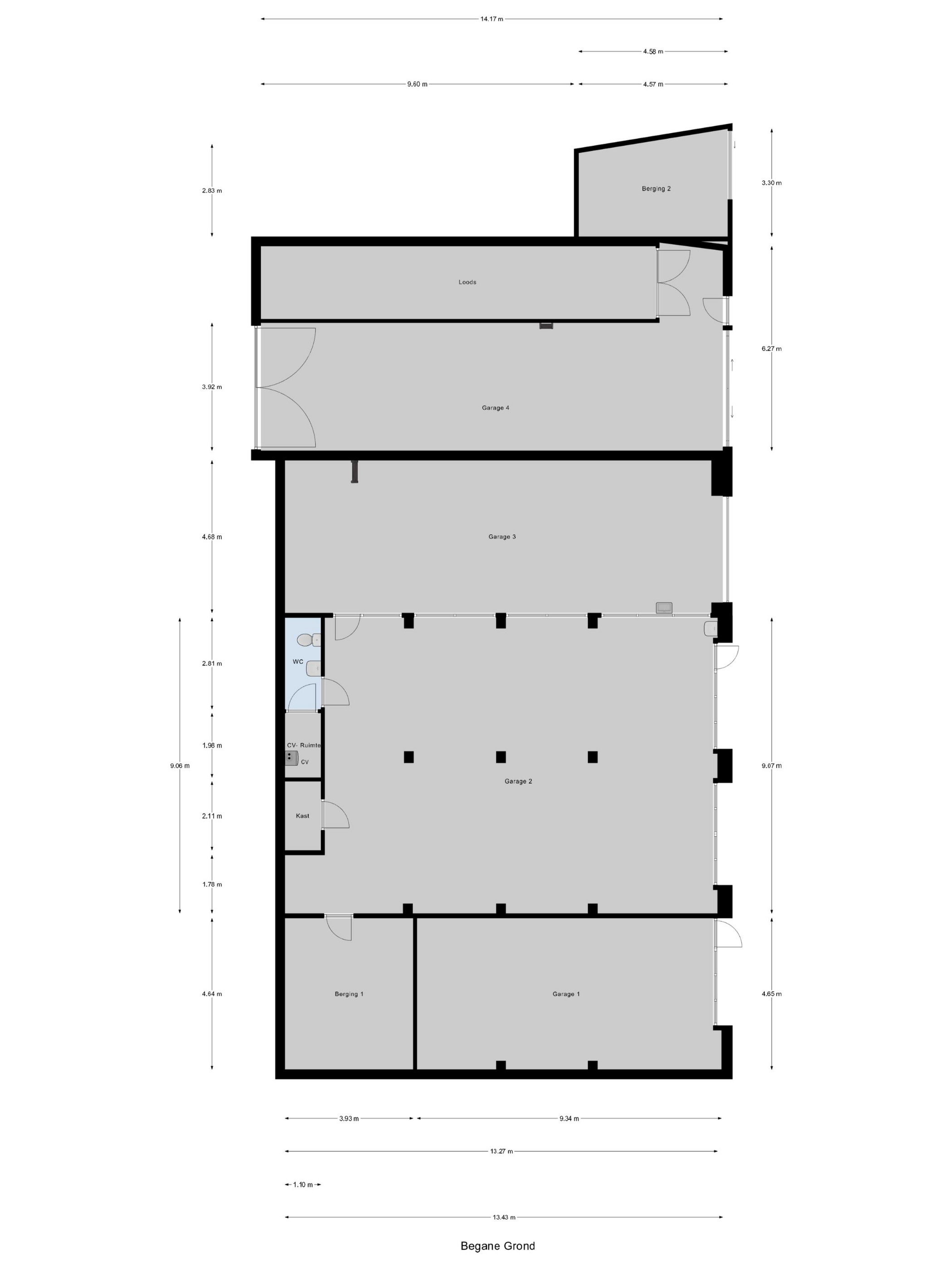 Plattegrond 1 van Henry Fordstraat 7