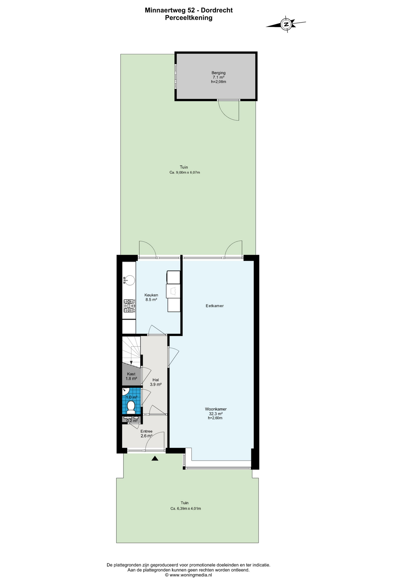 Plattegrond 1 van Minnaertweg 52