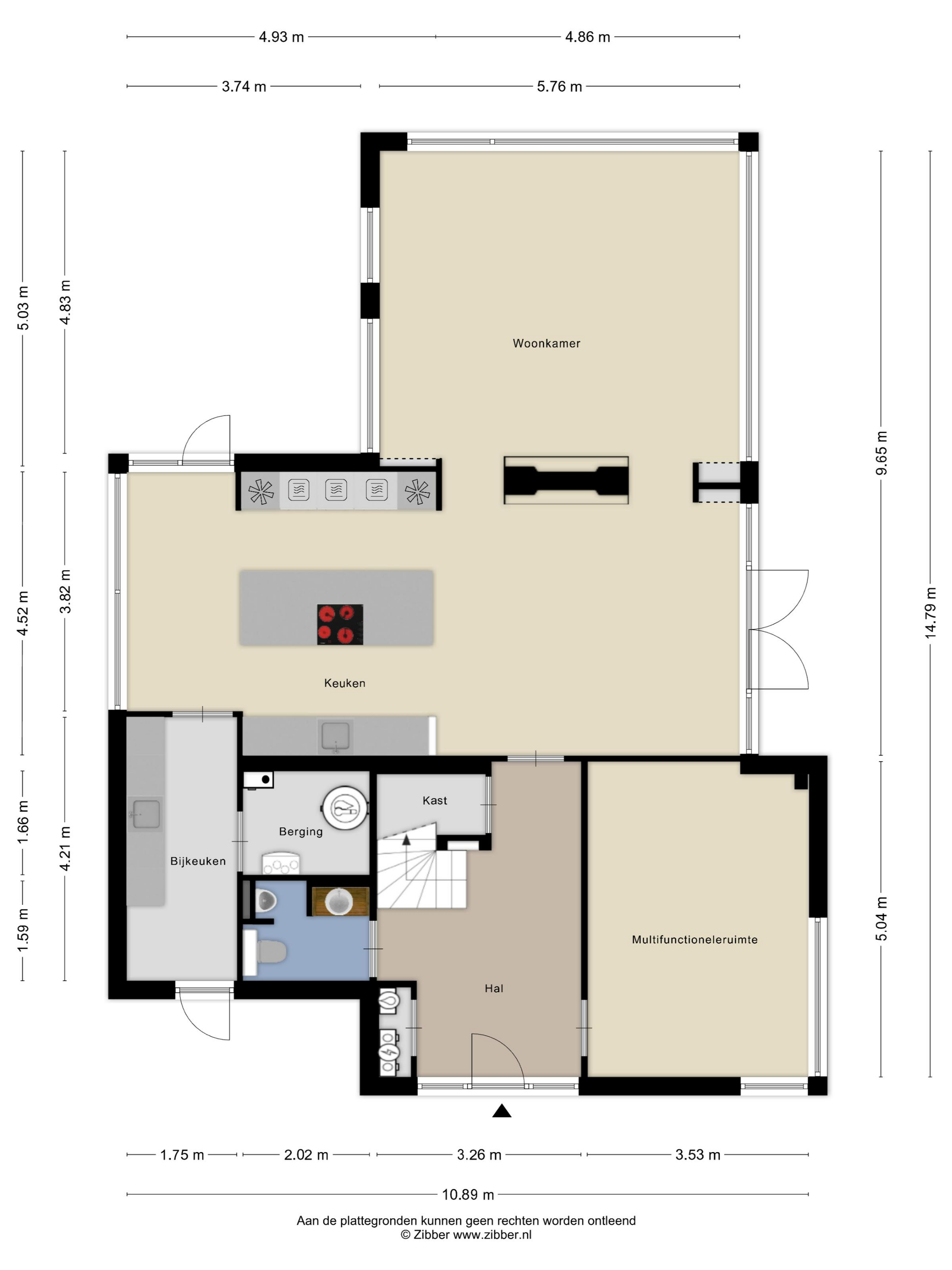 Plattegrond 1 van Broekhovenpad 2