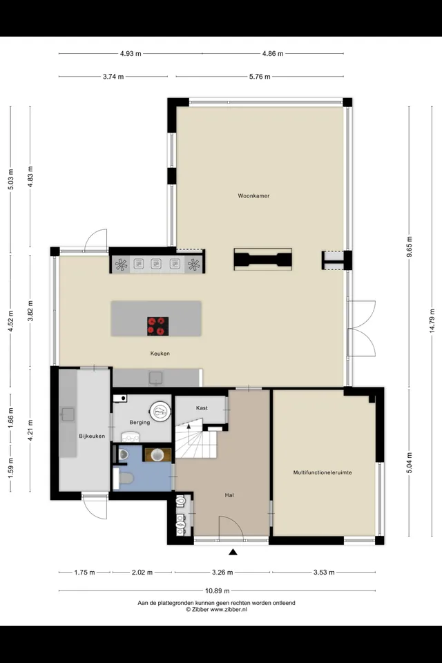 Plattegrond 1 van Broekhovenpad 2