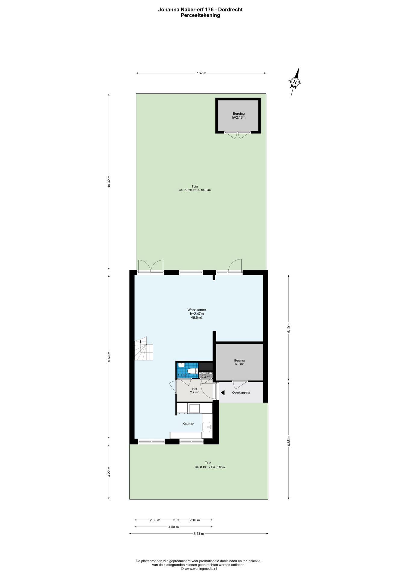 Plattegrond 1 van Johanna Naber-erf 176