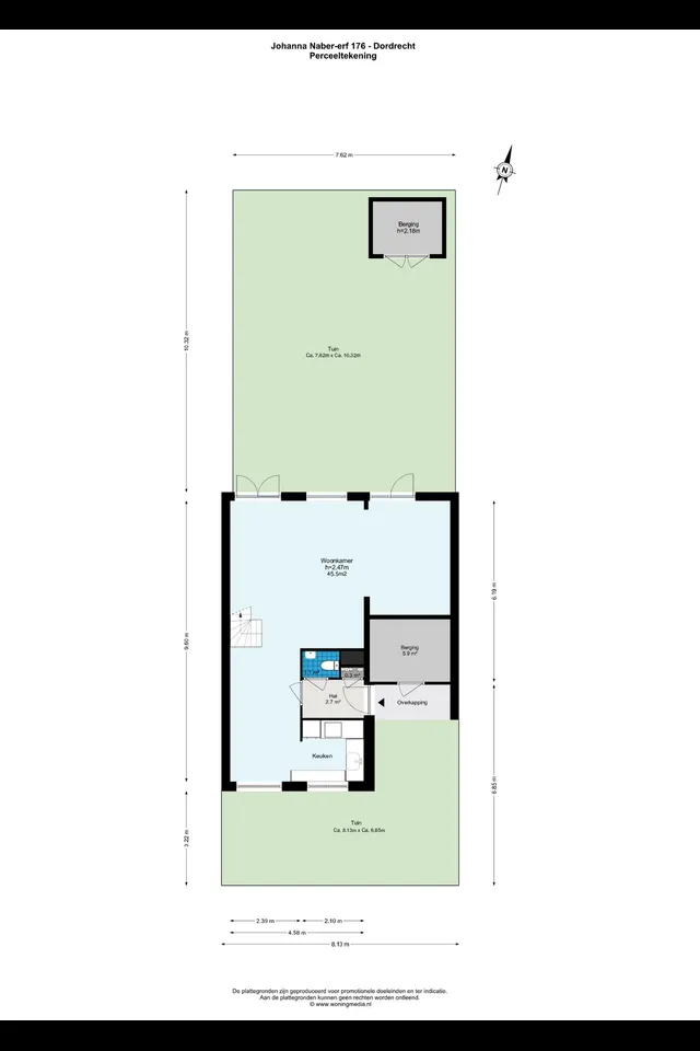 Plattegrond 1 van Johanna Naber-erf 176
