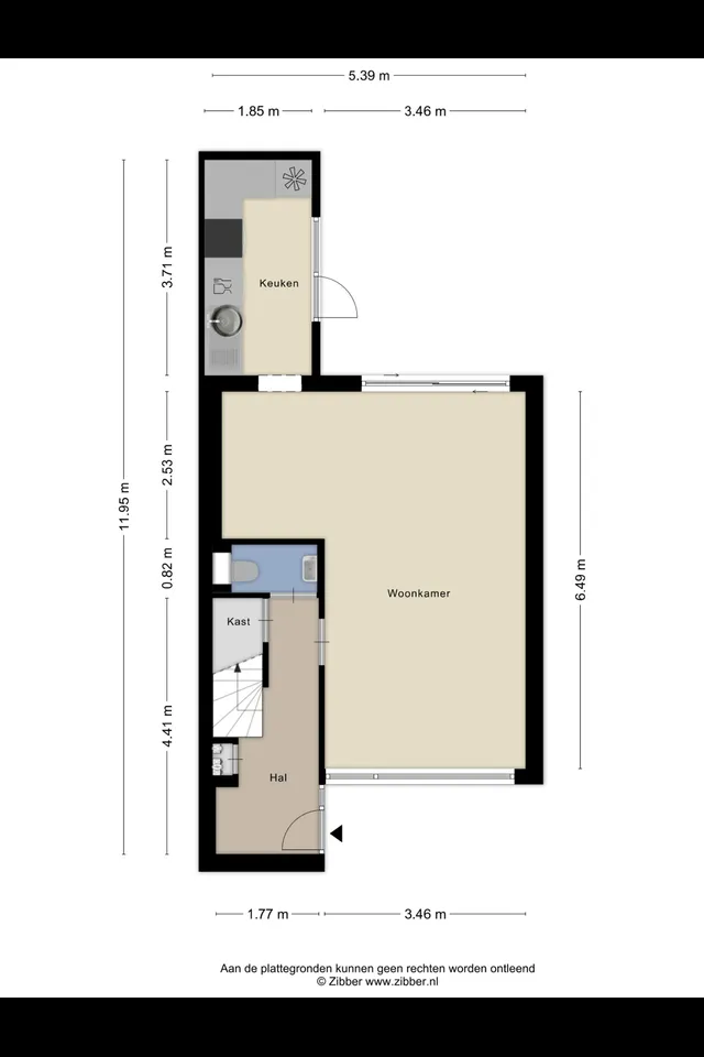 Plattegrond 1 van Van Goghstraat 23