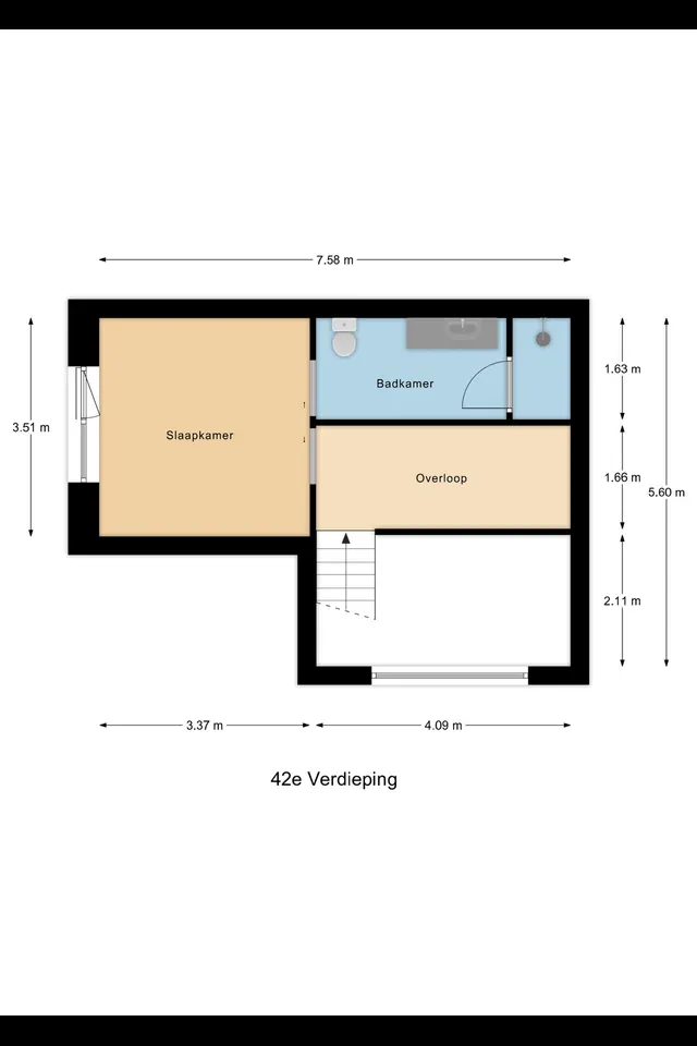 Plattegrond 2 van Van der Hoevenplein 232