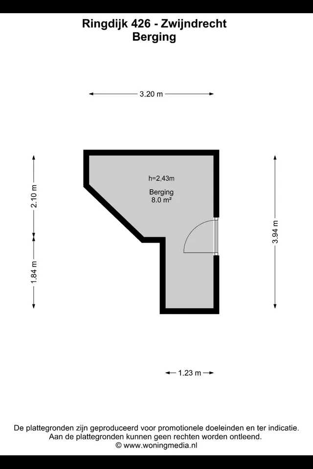 Plattegrond 2 van Ringdijk 426
