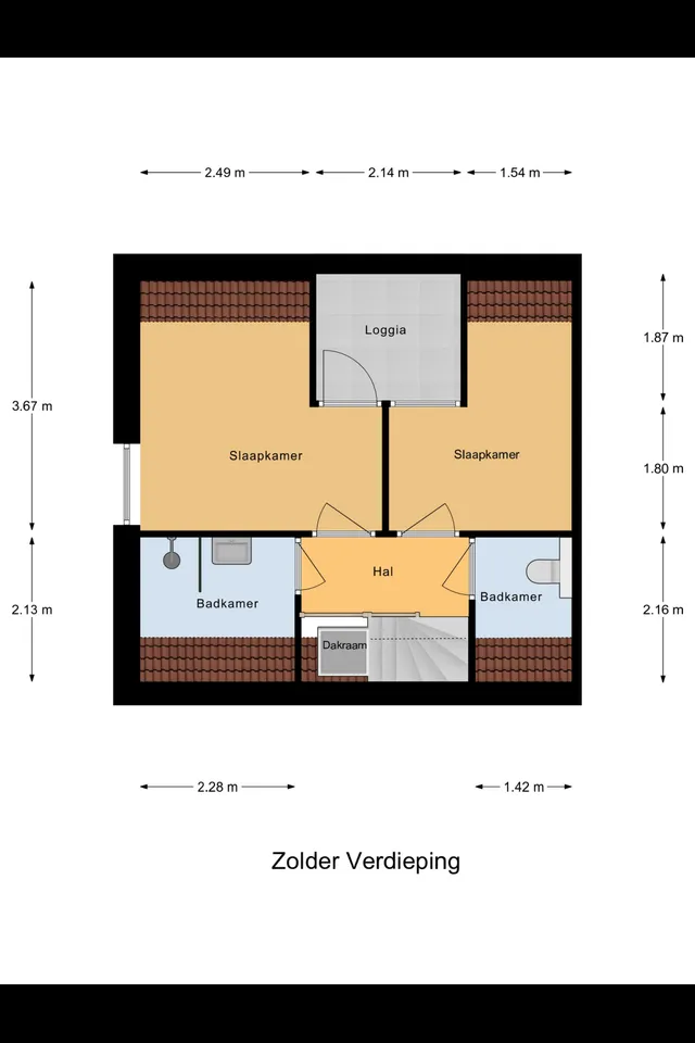 Plattegrond 3 van Binnen Kalkhaven 11