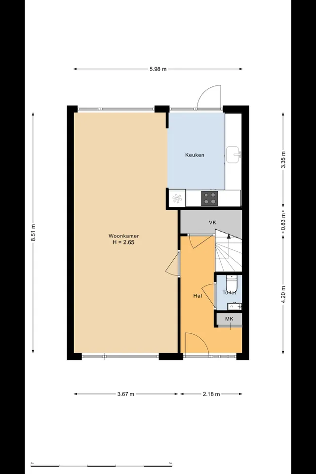 Plattegrond 2 van Heelalstraat 147