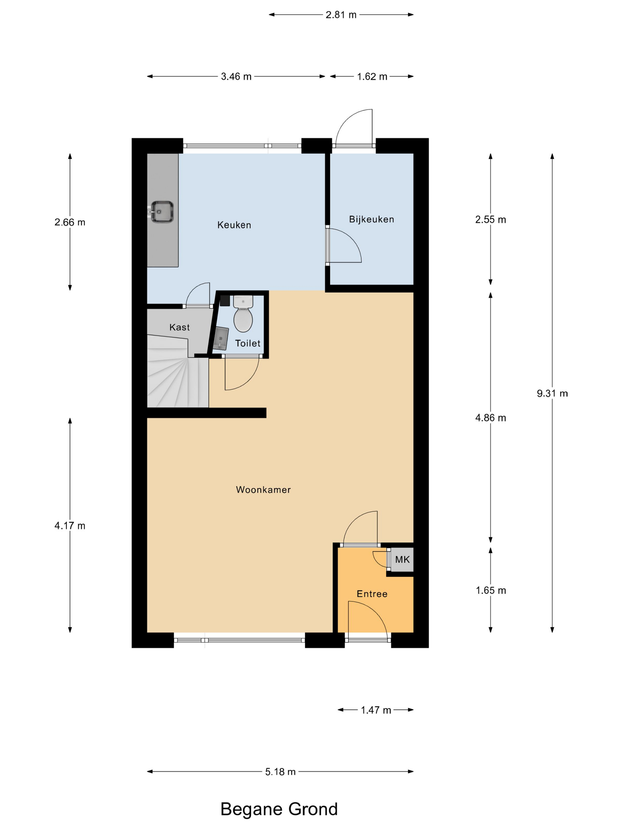 Plattegrond 1 van Pomona 2
