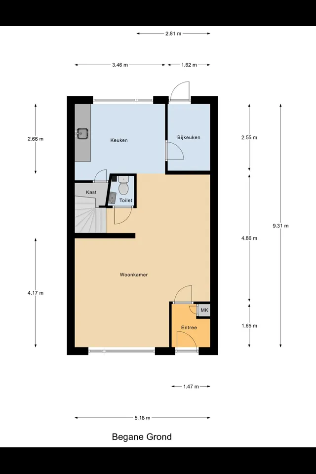 Plattegrond 1 van Pomona 2