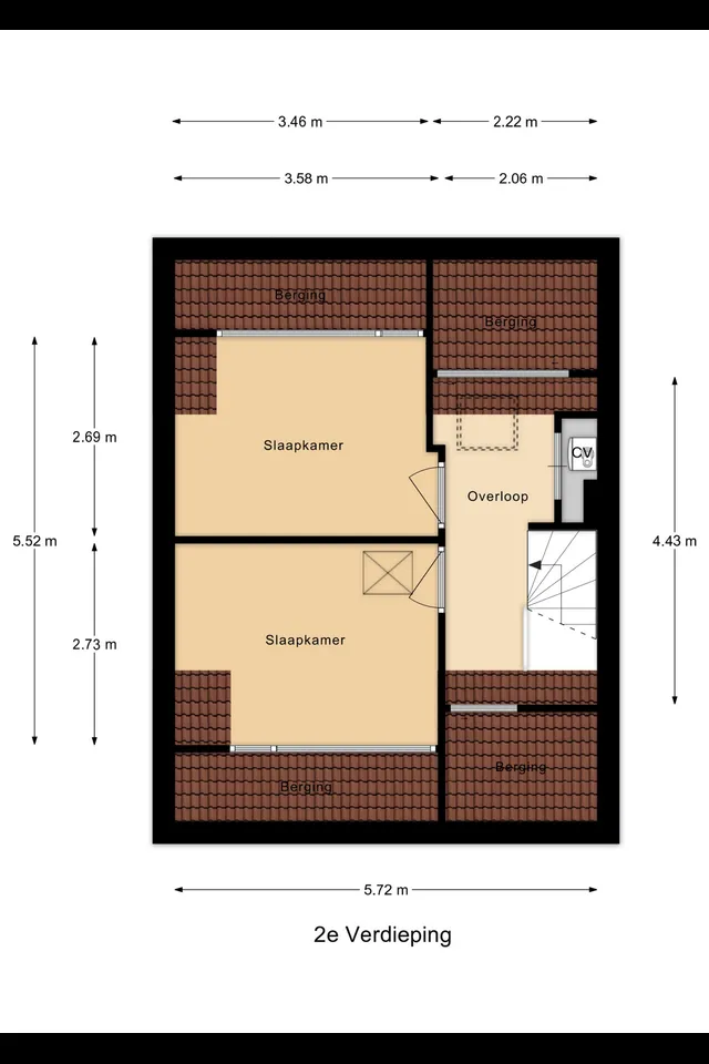 Plattegrond 3 van Leliestraat 21