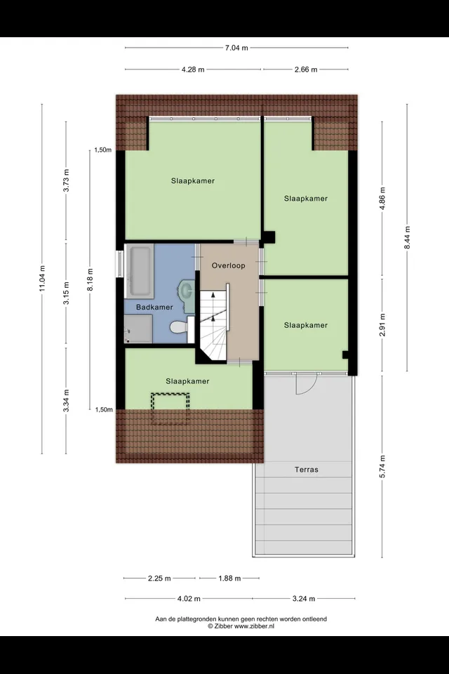 Plattegrond 2 van Burgemeester Doormanstraat 30f