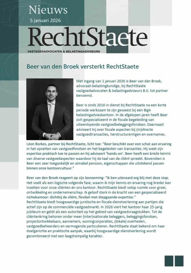 Portretfoto van Beer van den Broek, Partner · Advocaat / Belastingkundige