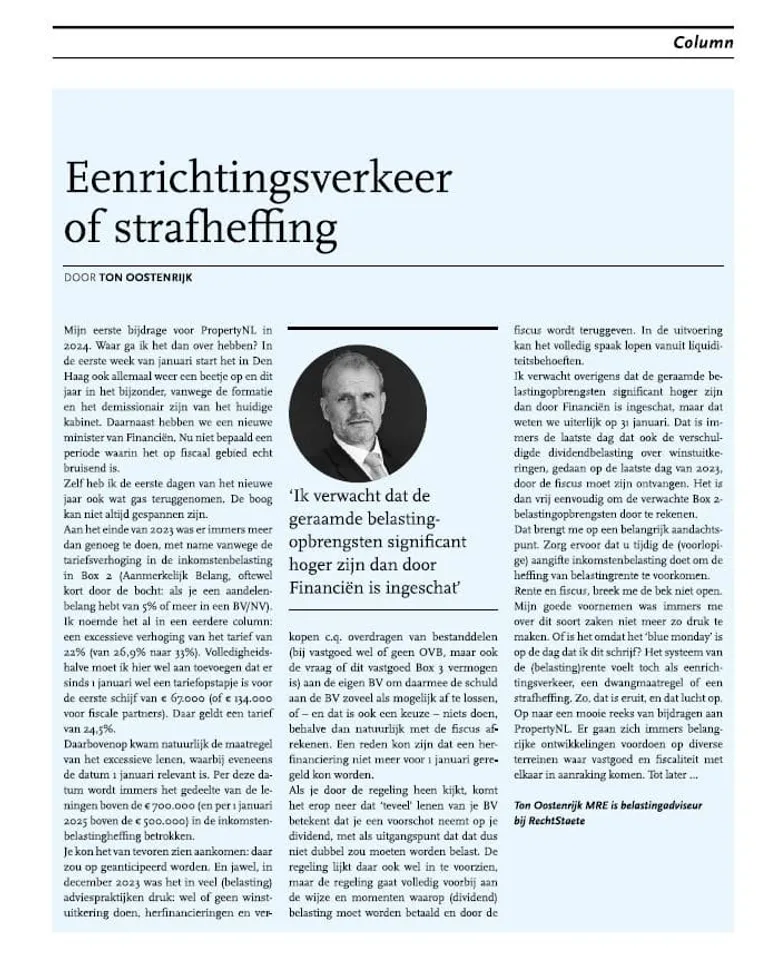 Eenrichtingsverkeer of strafheffing