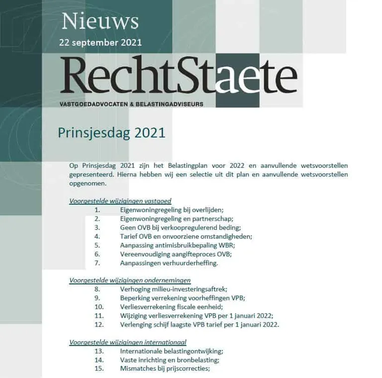 Prinsjesdag 2021