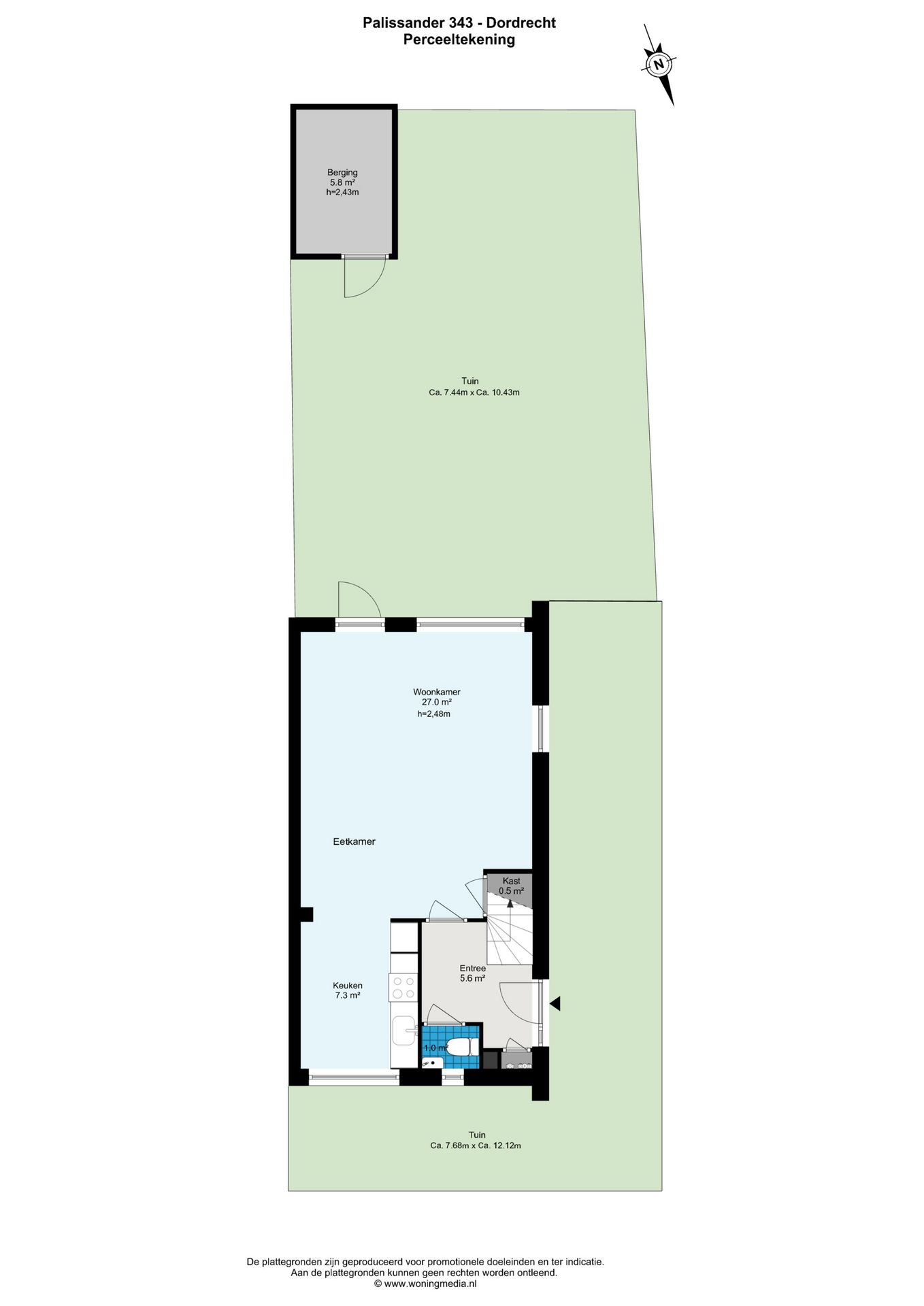 Plattegrond 1 van Palissander 343