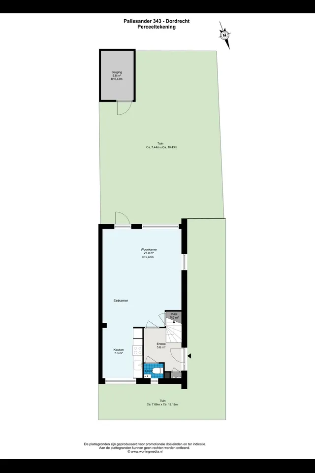 Plattegrond 1 van Palissander 343