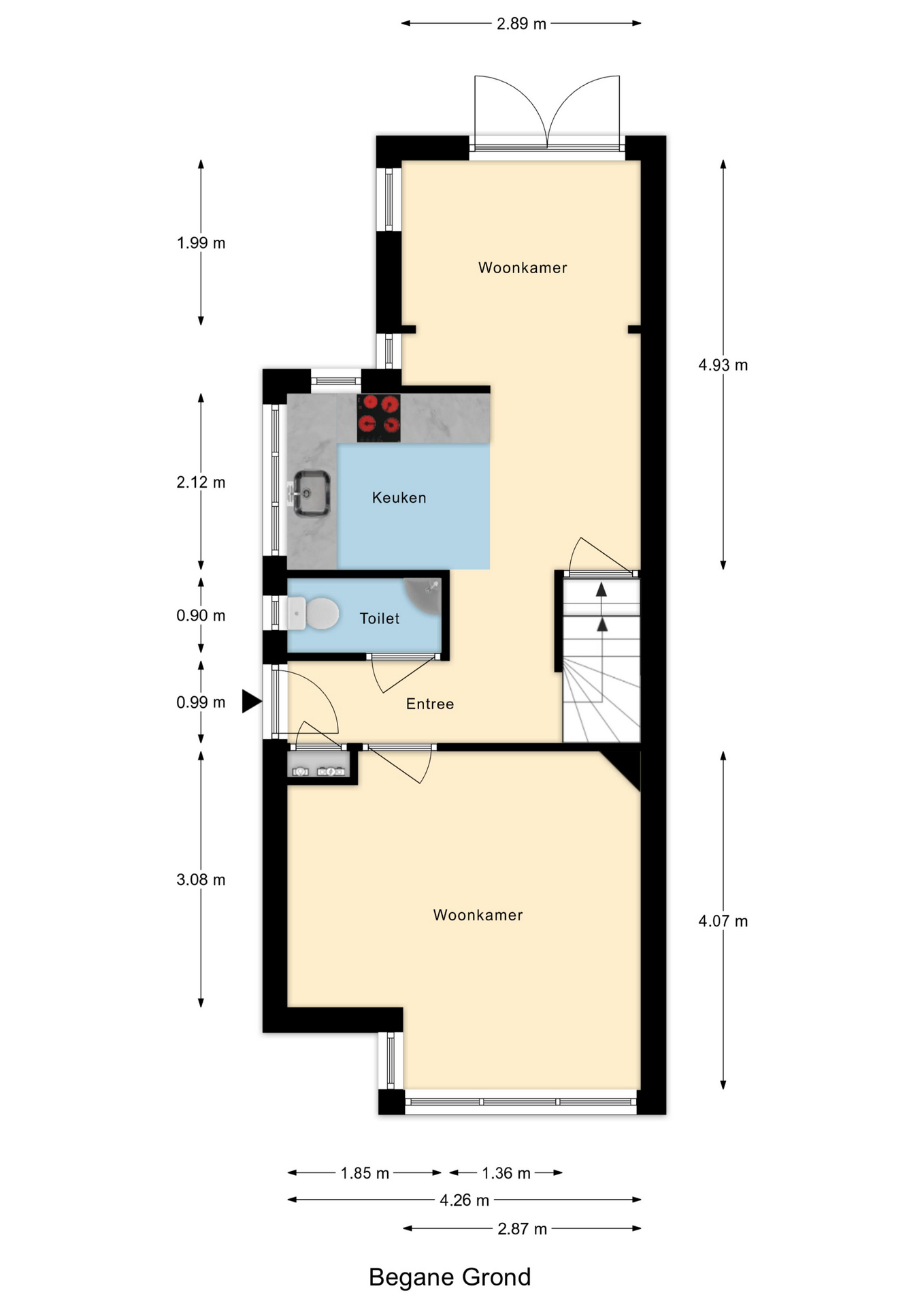 Plattegrond 1 van Duinrand 4
