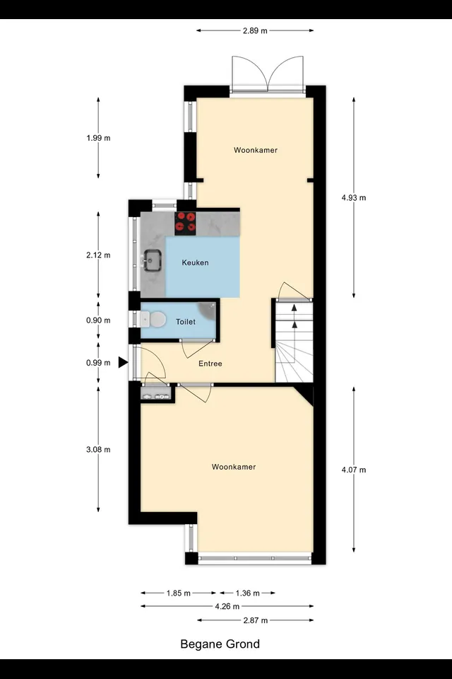 Plattegrond 1 van Duinrand 4