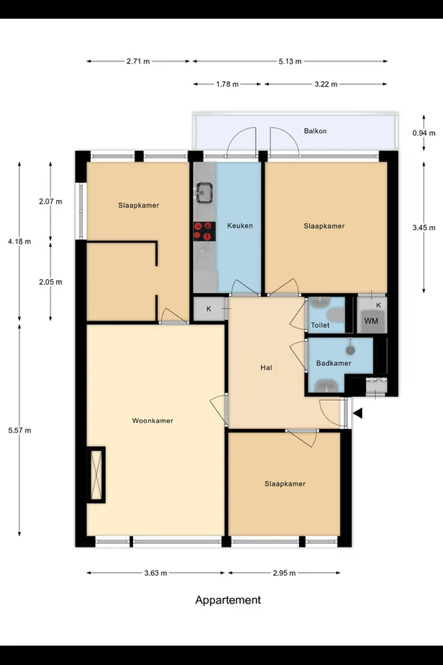 Plattegrond 1 van Teldersweg 203