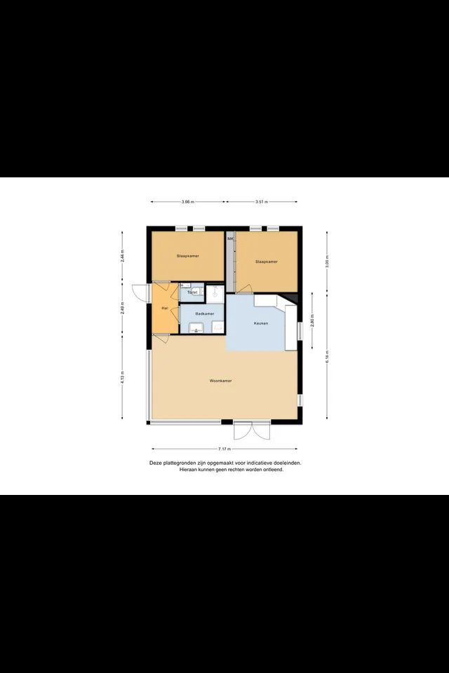 Plattegrond 1 van Klein Hitland 56