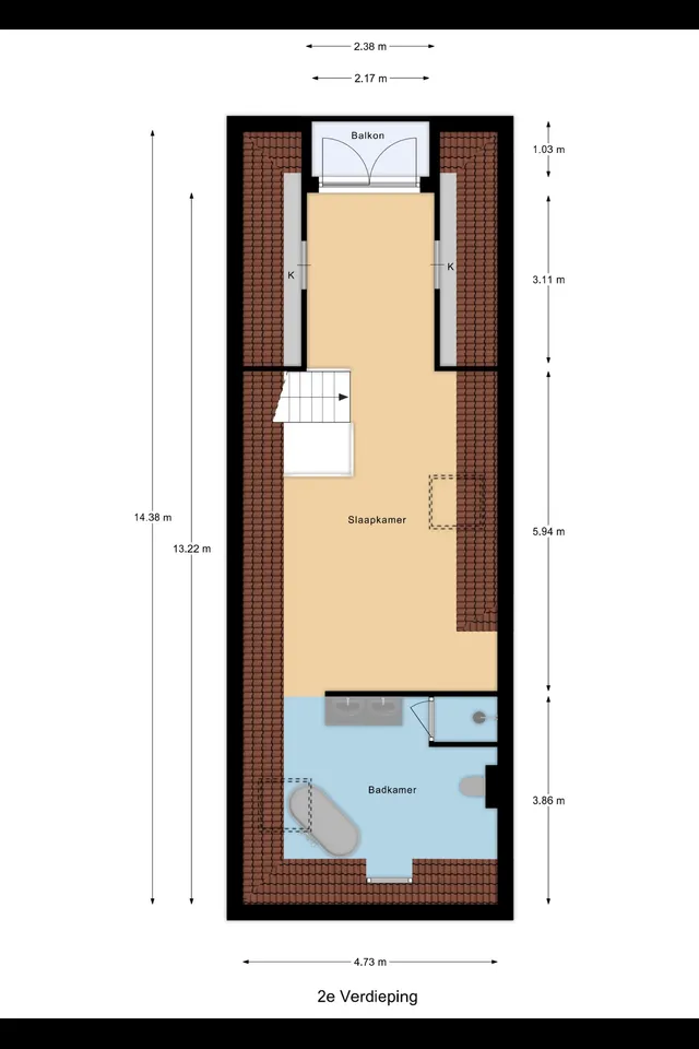 Plattegrond 4 van Westhavenkade 47