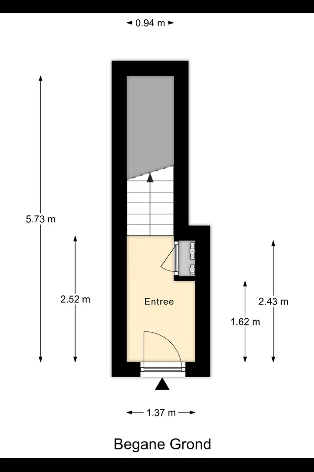 Plattegrond 1 van Dorpsweg 41b