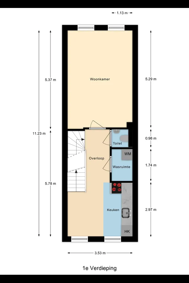 Plattegrond 2 van Dorpsweg 41b