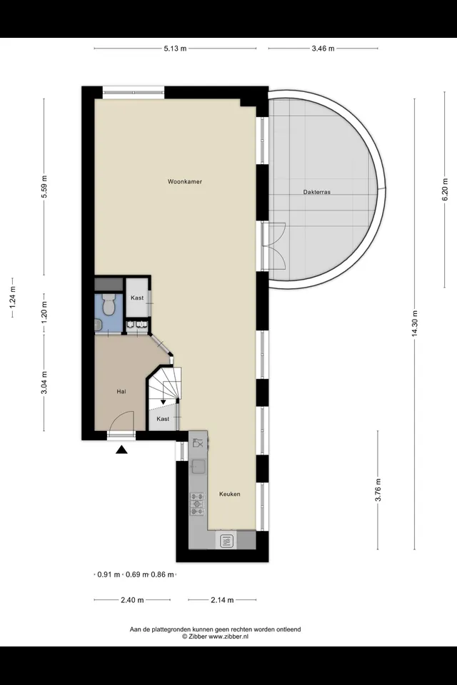 Plattegrond 1 van Regentesseplantsoen 51