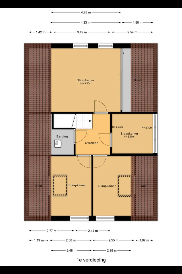 Plattegrond 5 van Albert van 't Hartweg 36