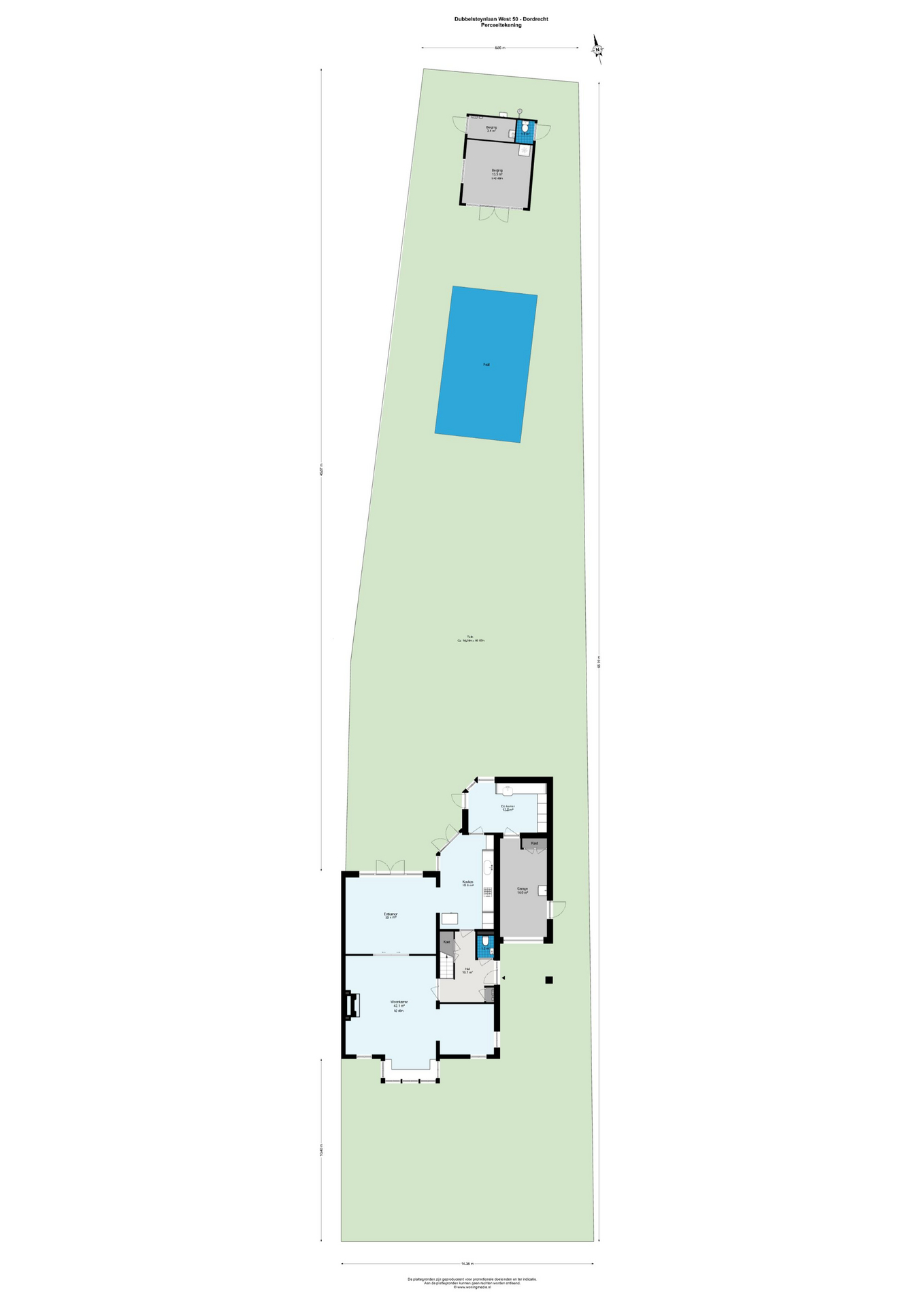 Plattegrond 1 van Dubbelsteynlaan West 50