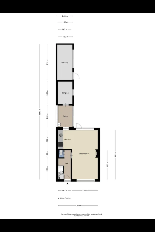 Plattegrond 1 van Cort van der Lindenstraat 47