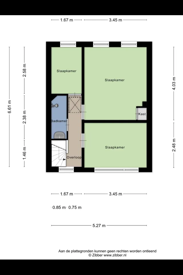 Plattegrond 2 van Cort van der Lindenstraat 47