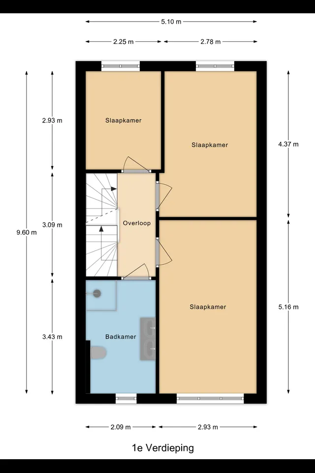 Plattegrond 2 van Schuddebeurslaan 26