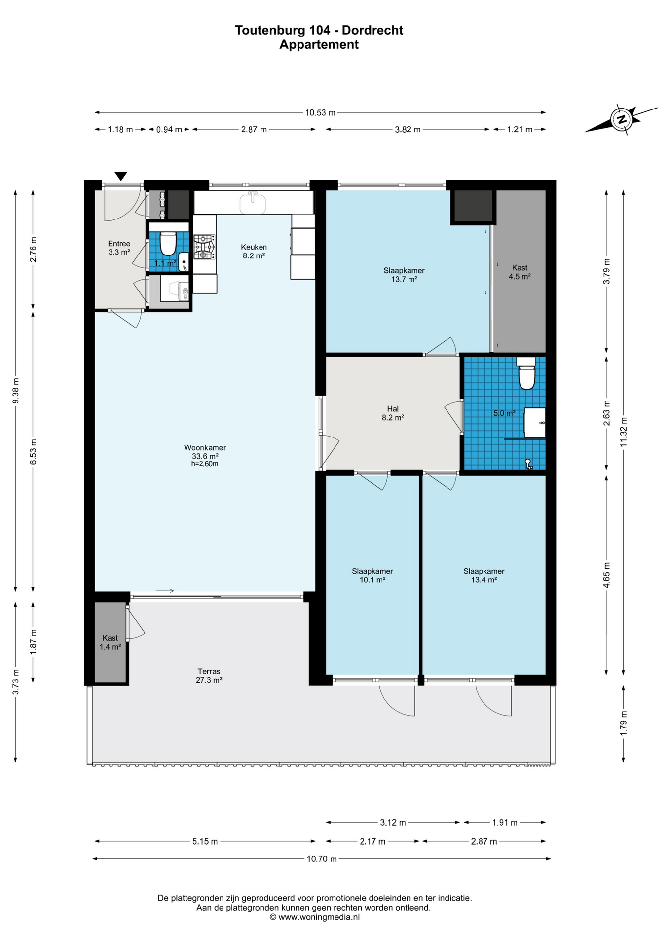 Plattegrond 1 van Toutenburg 104