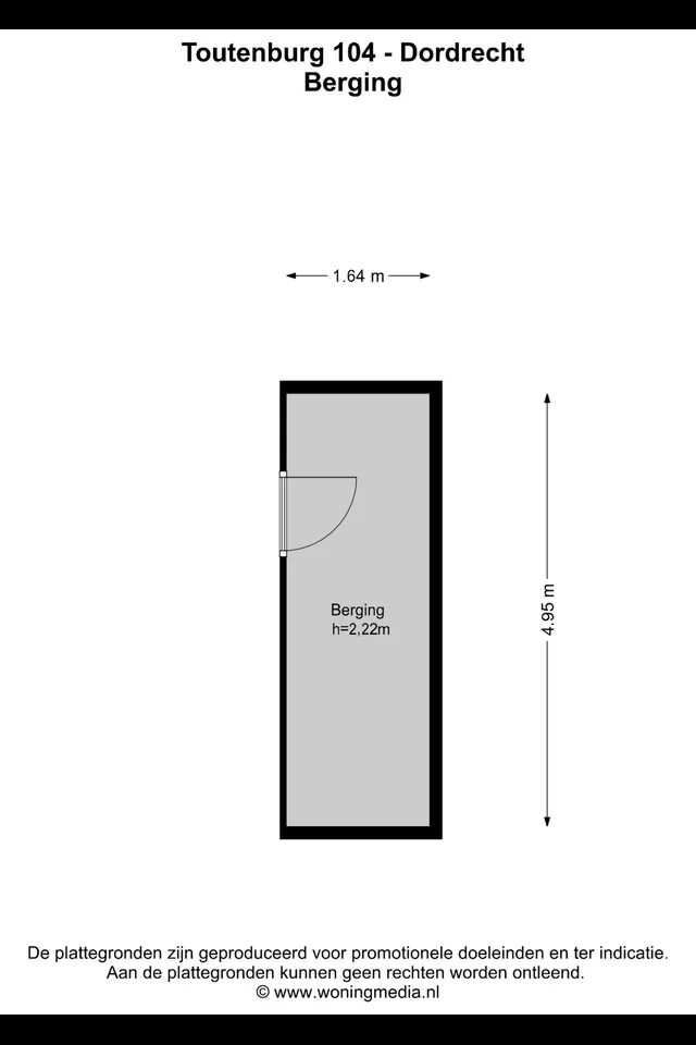 Plattegrond 2 van Toutenburg 104