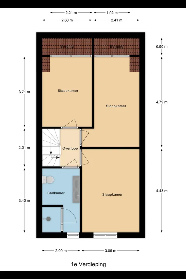 Plattegrond 2 van Honte 12