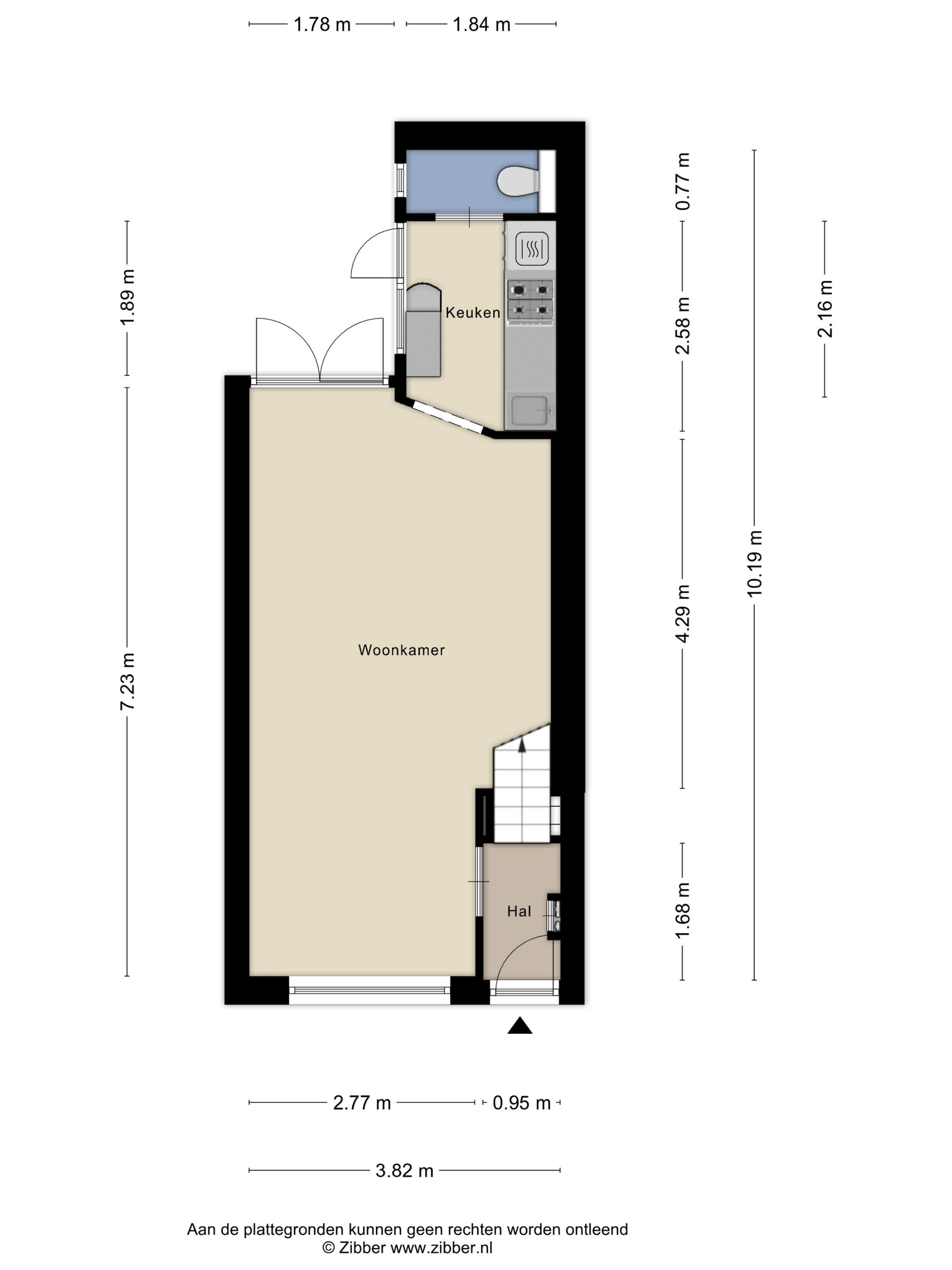 Plattegrond 1 van Graaf van Bloisstraat 38