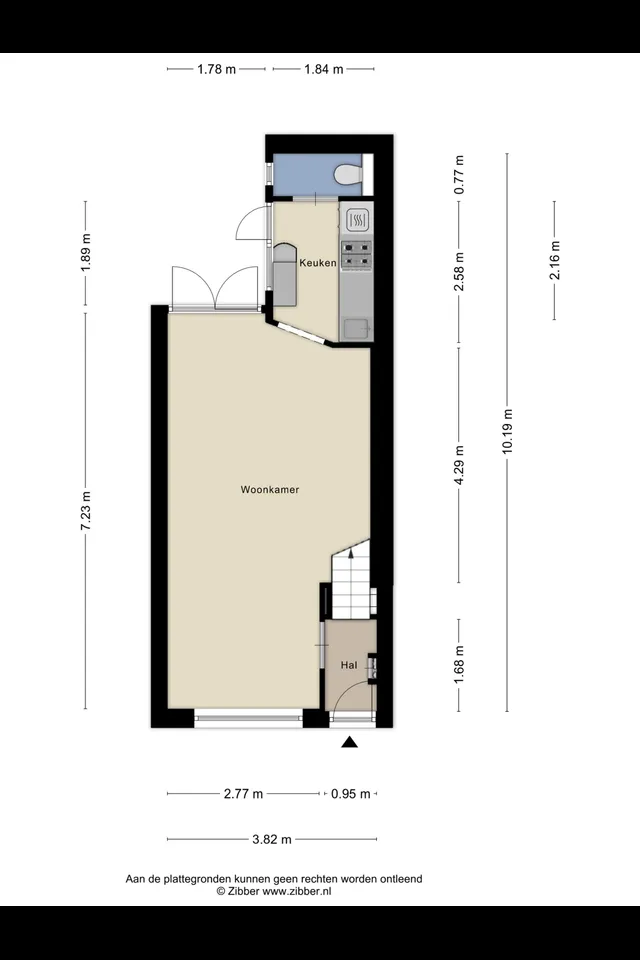 Plattegrond 1 van Graaf van Bloisstraat 38