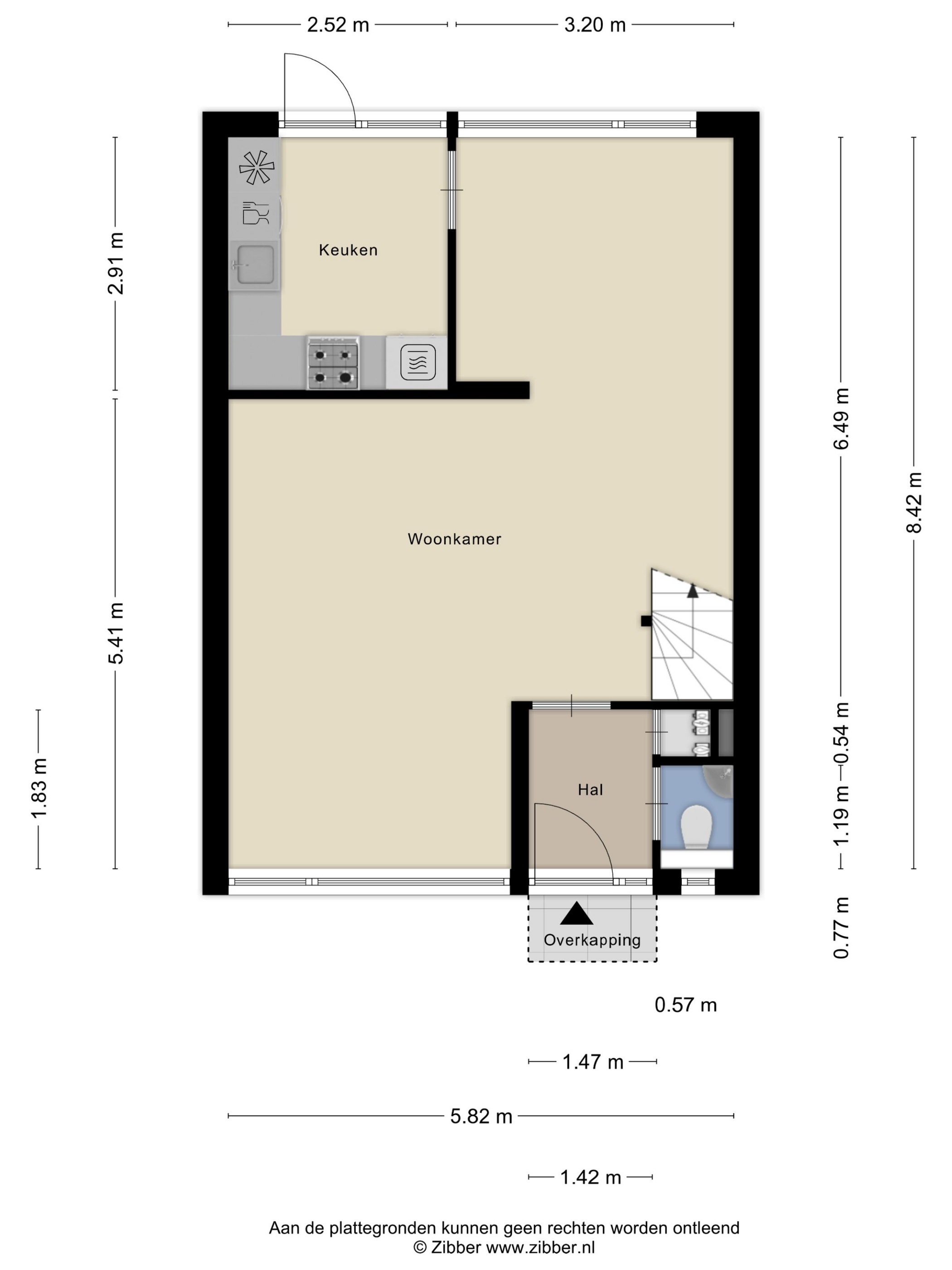 Plattegrond 1 van Prinsesselaan 27