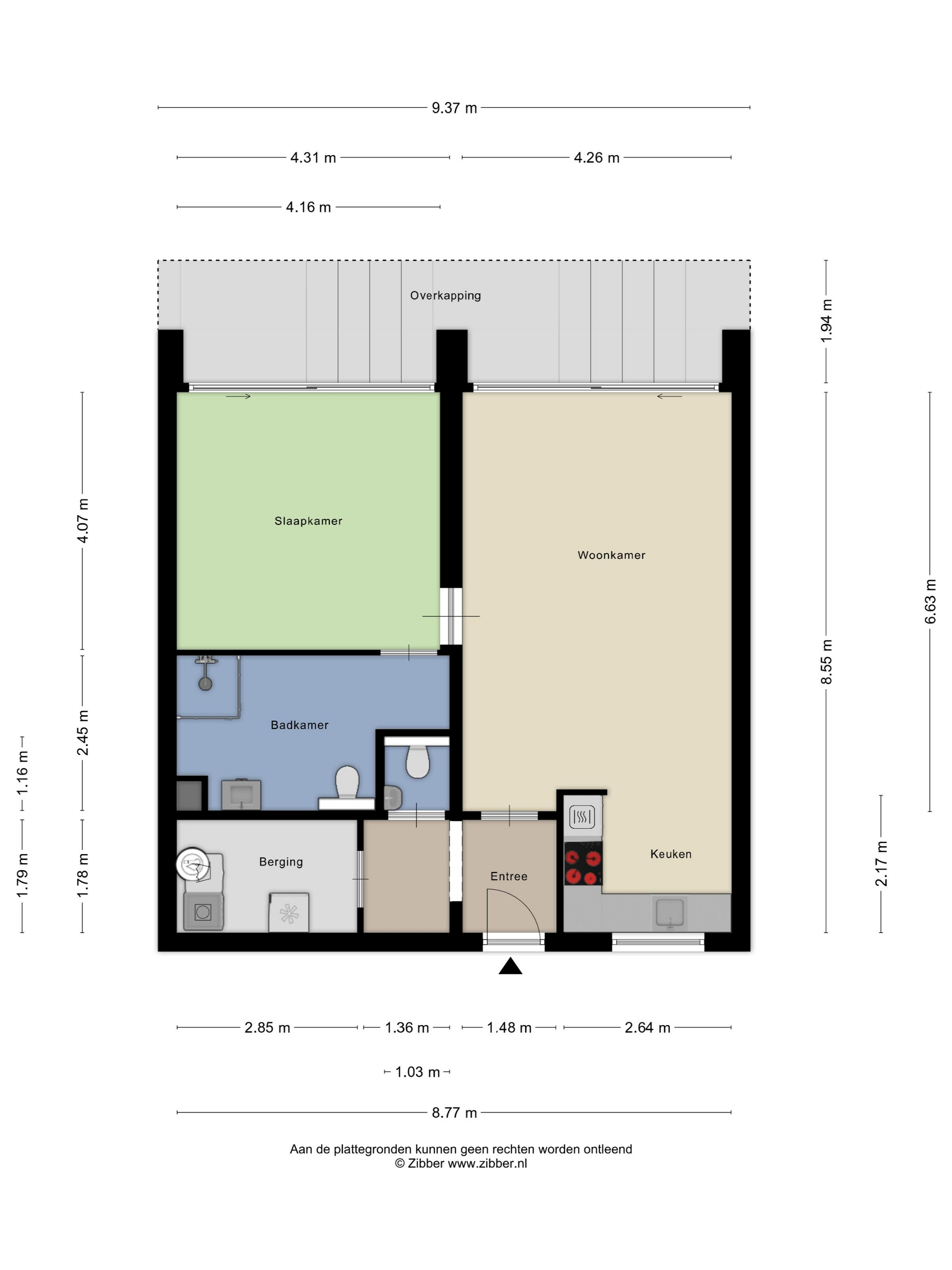 Plattegrond 1 van 't Kofschip 83A