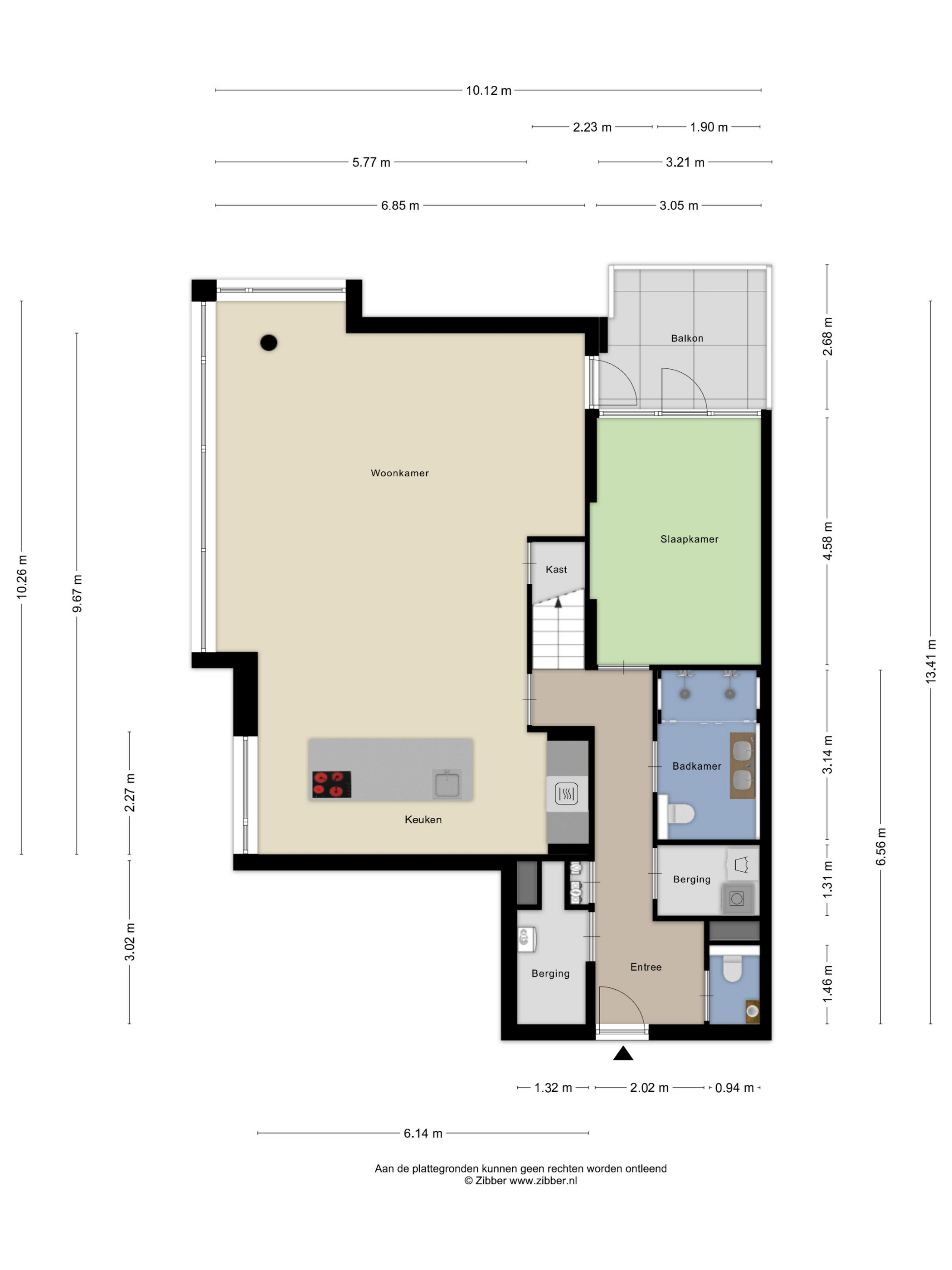 Plattegrond 1 van Raadhuisplein 4