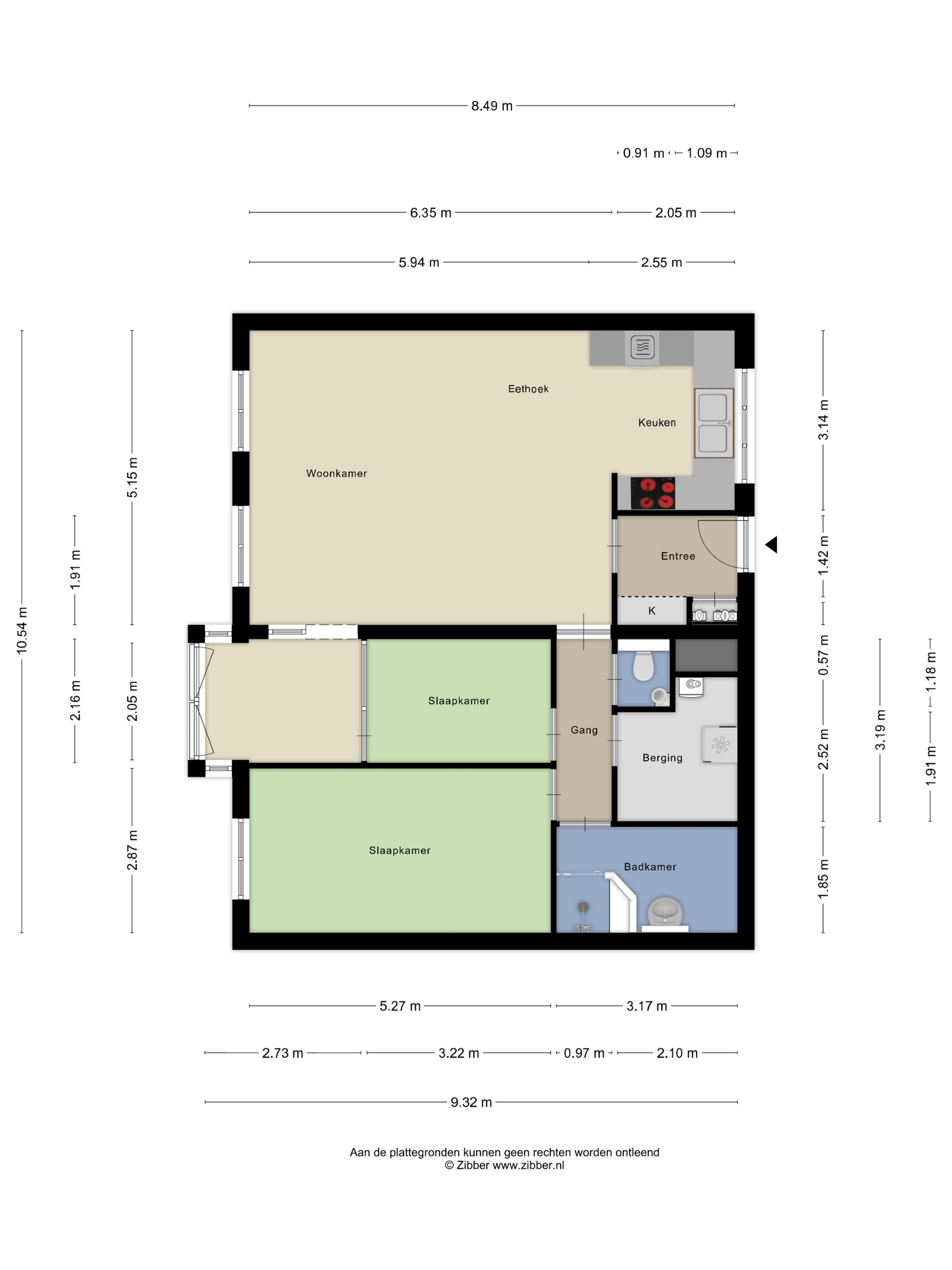 Plattegrond 1 van Wolweg 35