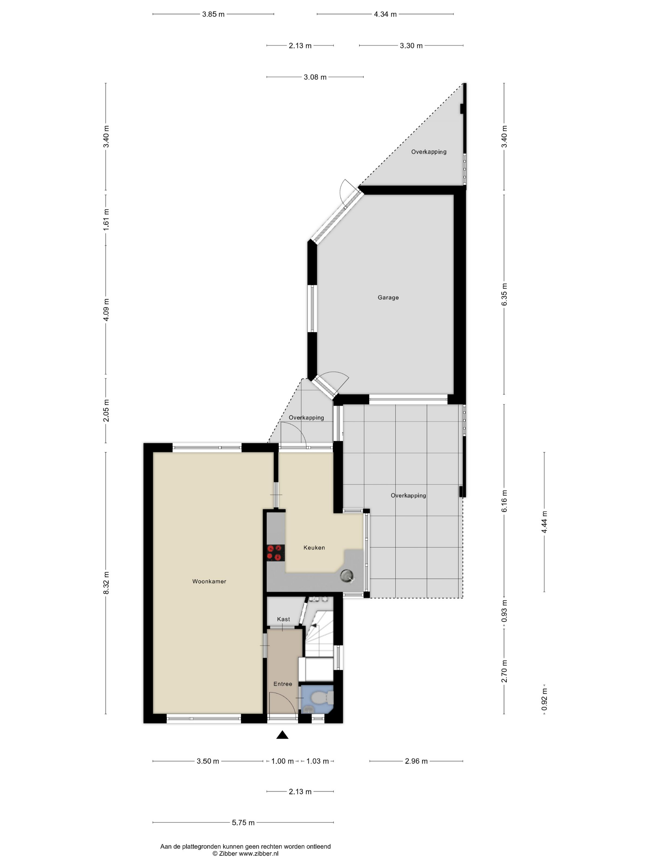 Plattegrond 1 van Van Hogendorpstraat 25
