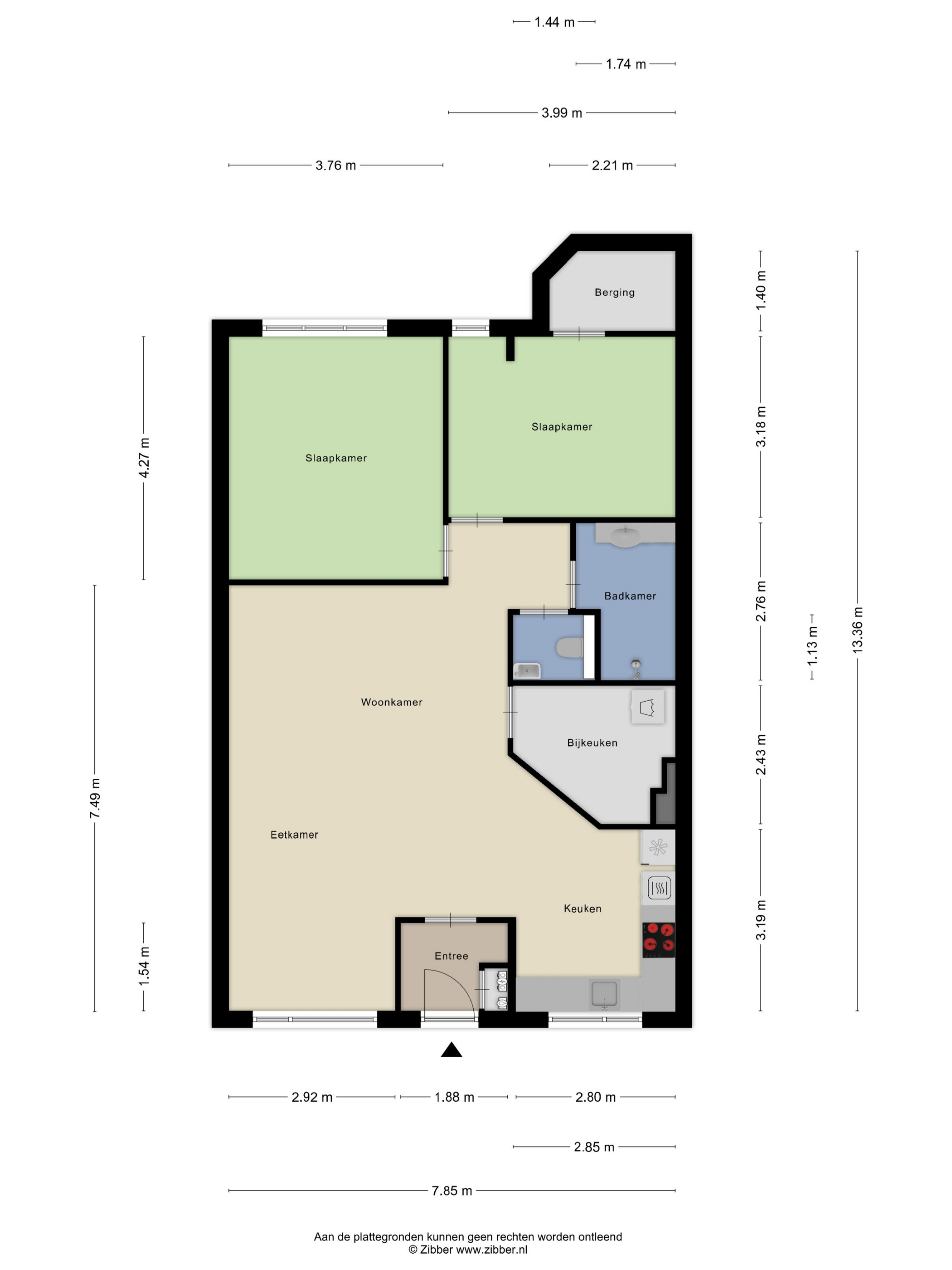 Plattegrond 1 van Scheepjeshof 138