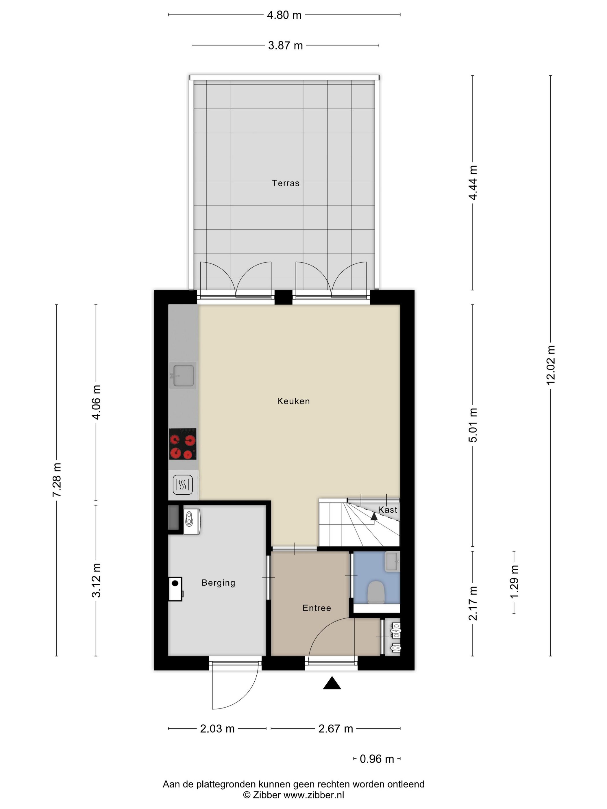 Plattegrond 1 van MacBridestraat 28