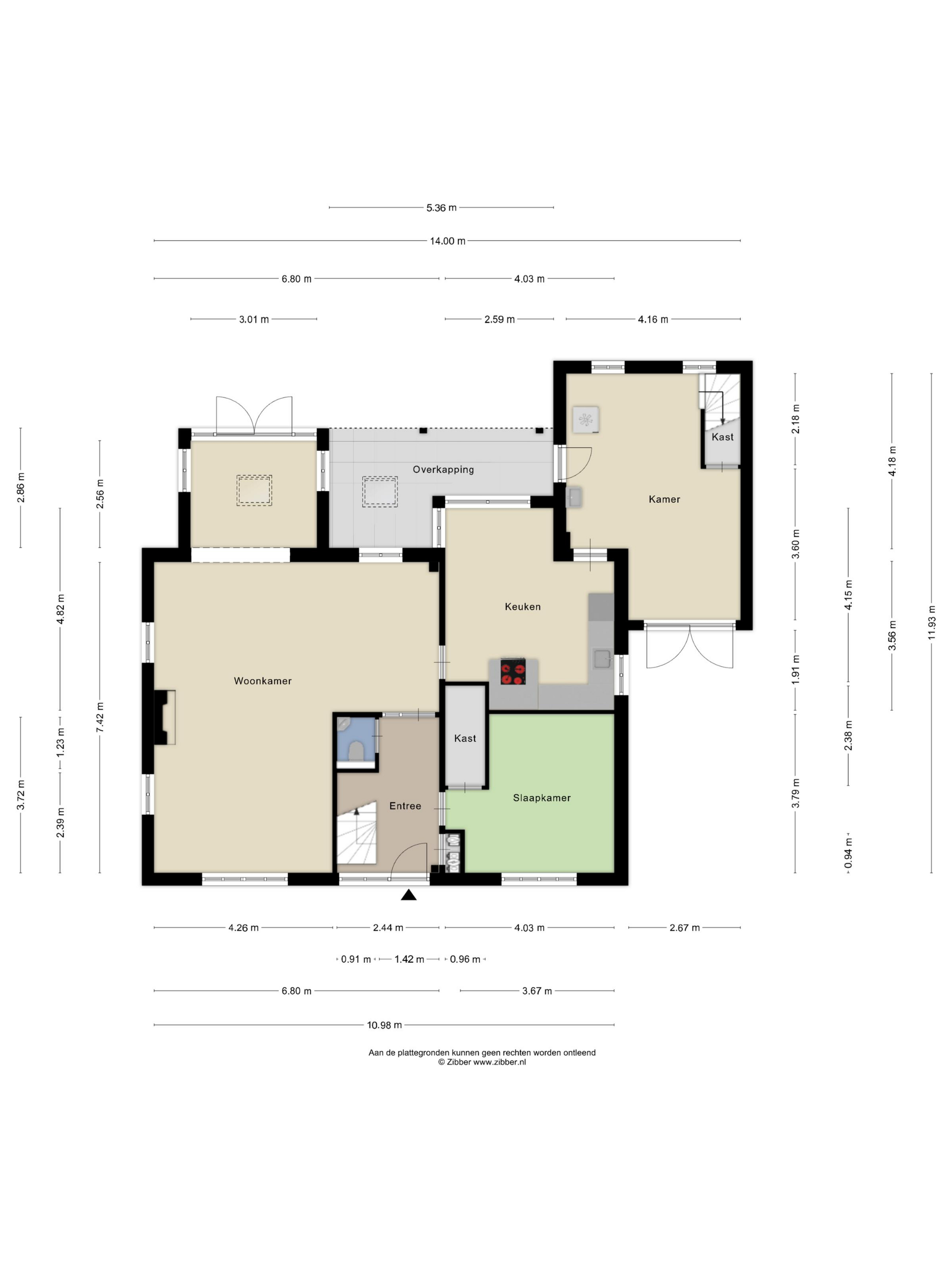 Plattegrond 1 van Veenmos 8