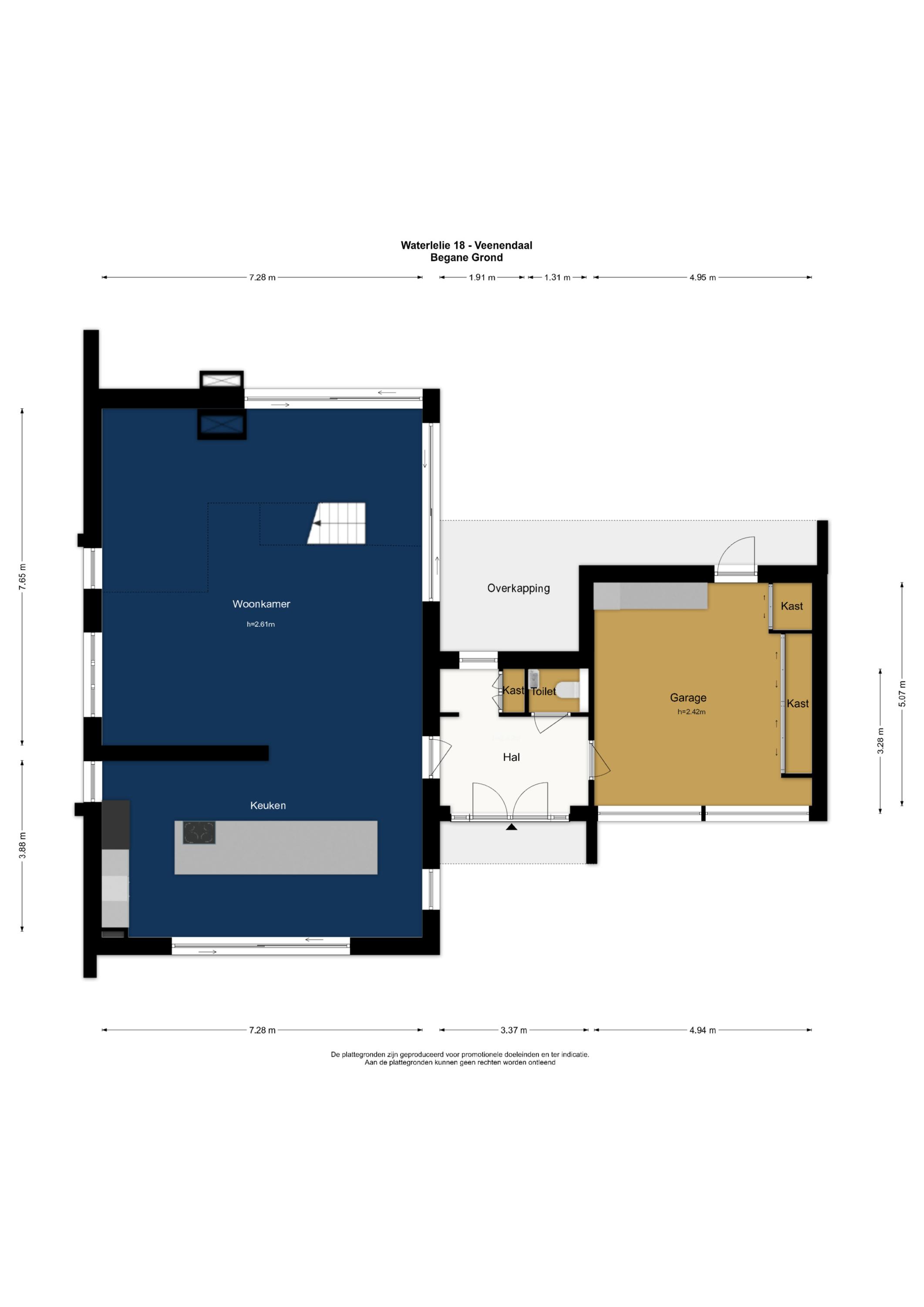 Plattegrond 1 van Waterlelie 18