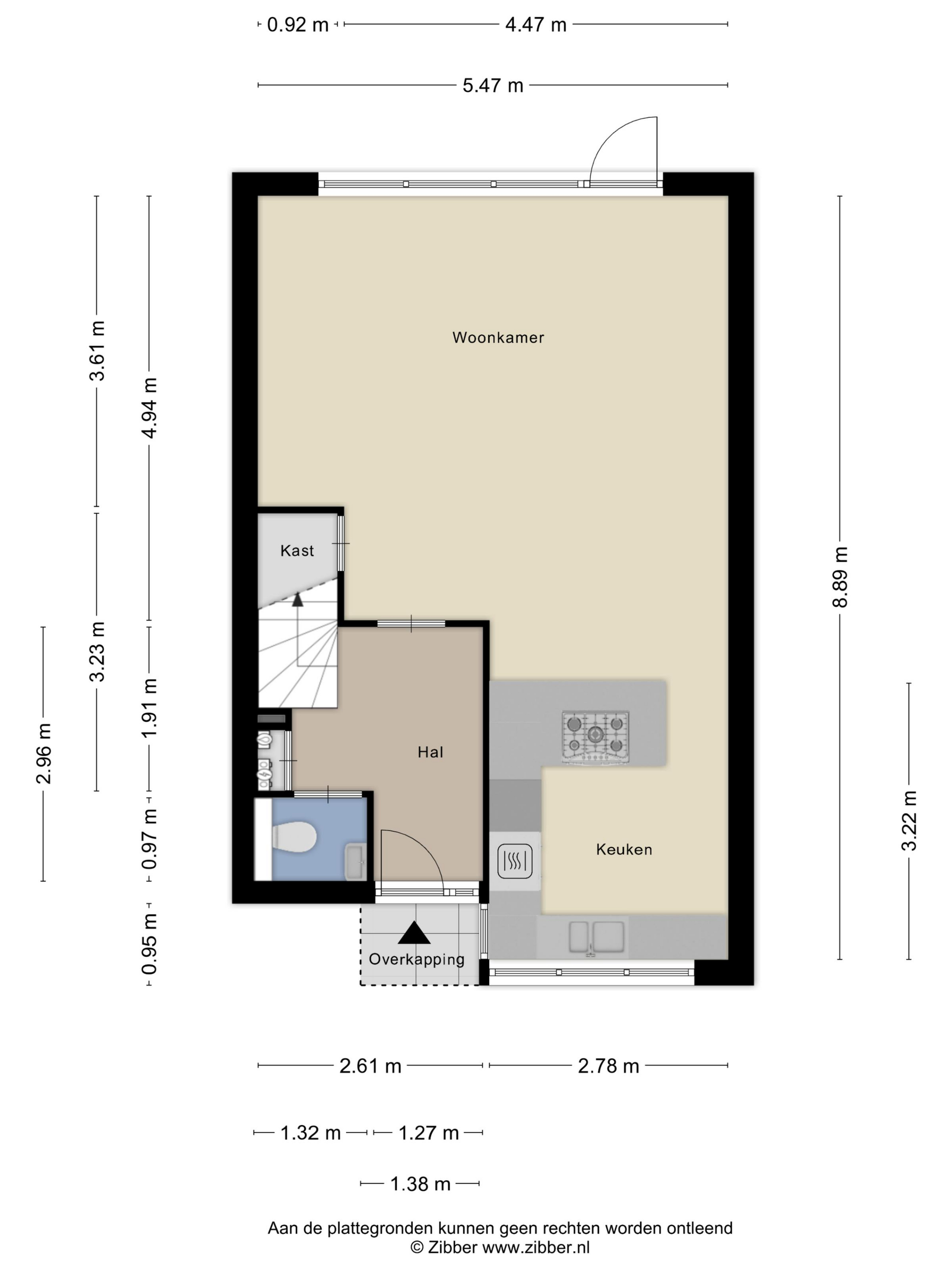 Plattegrond 1 van Achterberglaan 11